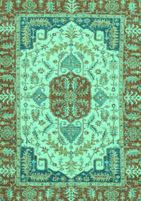 Abstract Turquoise Modern Rug, abs2727turq