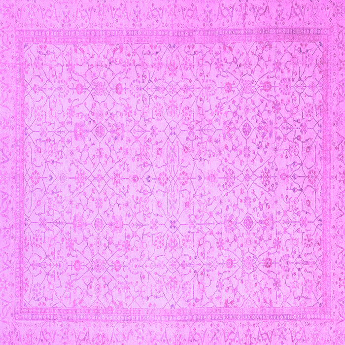 Square Oriental Purple Traditional Rug, abs2728pur