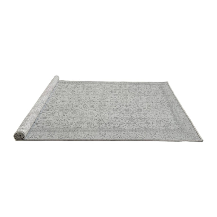 Sideview of Machine Washable Oriental Gray Traditional Rug, wshabs2728gry