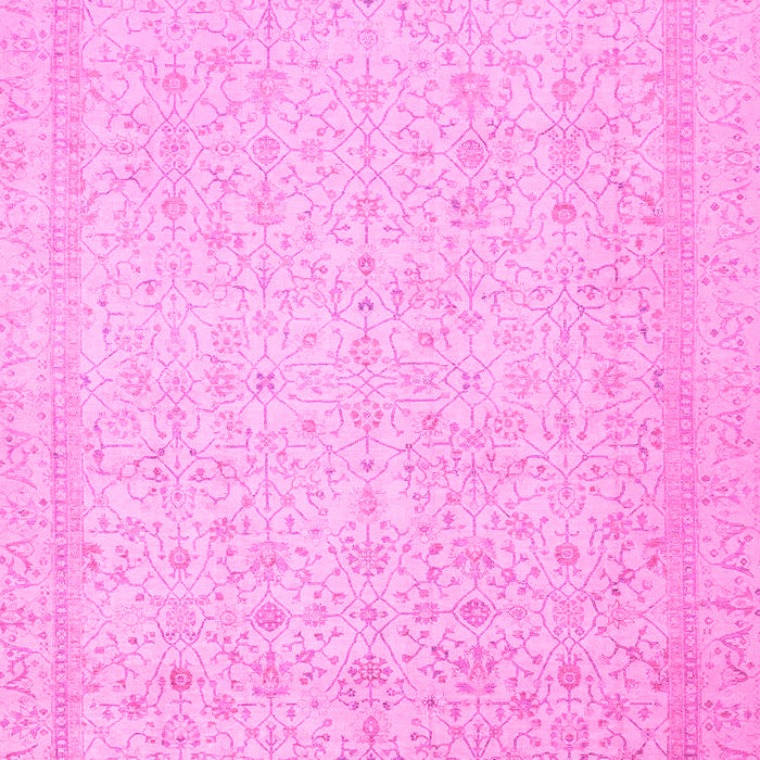 Machine Washable Oriental Pink Traditional Rug, wshabs2728pnk