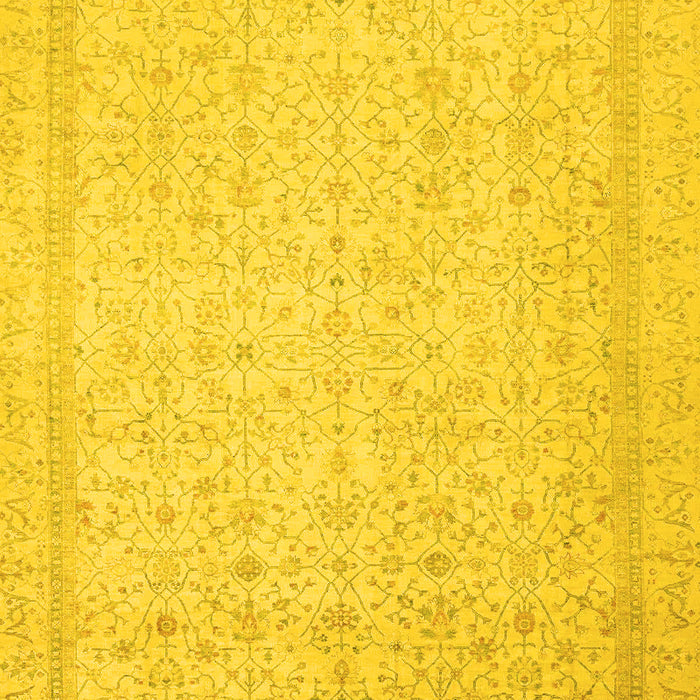 Oriental Yellow Traditional Rug, abs2728yw