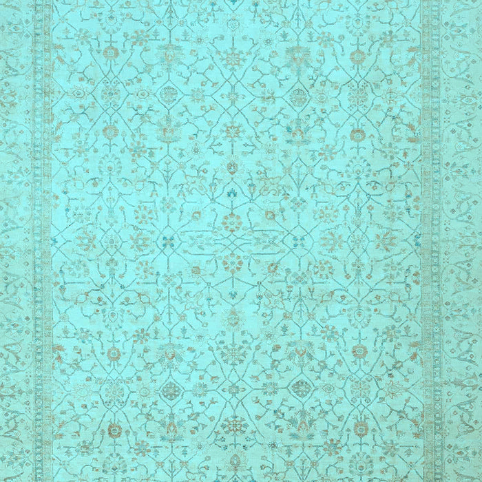 Oriental Light Blue Traditional Rug, abs2728lblu