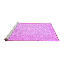 Sideview of Machine Washable Oriental Purple Traditional Area Rugs, wshabs2728pur