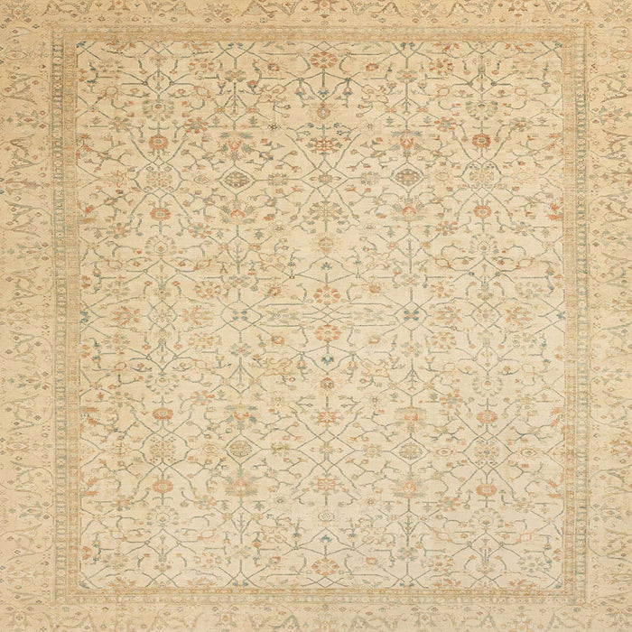 Square Machine Washable Abstract Brown Gold Rug, wshabs2728