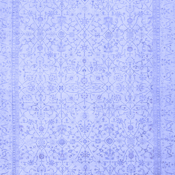 Machine Washable Oriental Blue Traditional Rug, wshabs2728blu