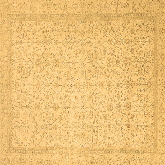 Square Oriental Brown Traditional Rug, abs2728brn