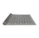 Sideview of Abstract Gray Modern Rug, abs2729gry