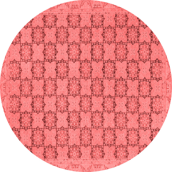 Machine Washable Abstract Red Modern Rug, wshabs2729red