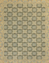 Machine Washable Abstract Brown Rug, wshabs2729