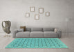 Machine Washable Abstract Light Blue Modern Rug in a Living Room, wshabs2729lblu