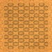 Square Abstract Orange Modern Rug, abs2729org