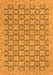 Machine Washable Abstract Orange Modern Area Rugs, wshabs2729org