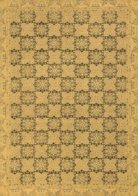 Abstract Brown Modern Rug, abs2729brn