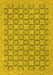 Abstract Yellow Modern Rug, abs2729yw