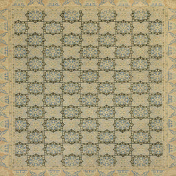 Square Abstract Brown Modern Rug, abs2729
