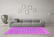 Machine Washable Abstract Purple Modern Area Rugs in a Living Room, wshabs2729pur