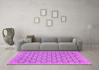 Machine Washable Abstract Purple Modern Rug, wshabs2729pur