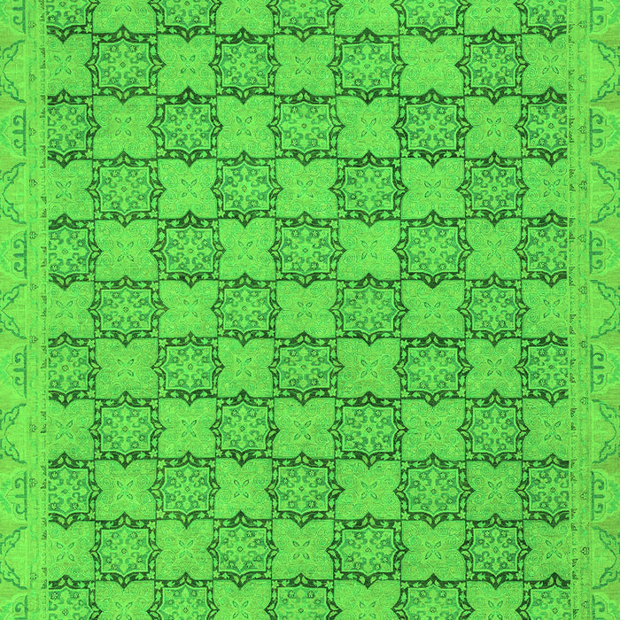 Machine Washable Abstract Green Modern Area Rugs, wshabs2729grn