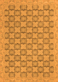 Abstract Orange Modern Rug, abs2729org