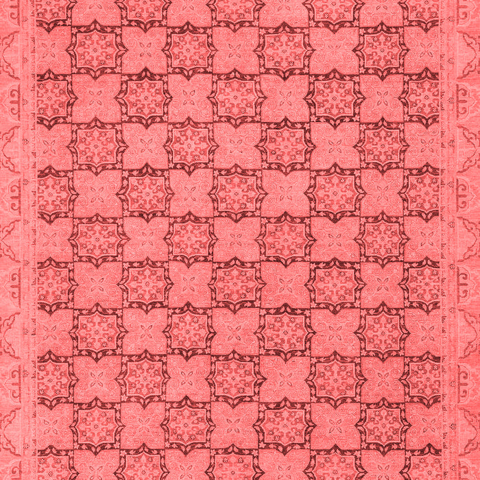 Machine Washable Abstract Red Modern Rug, wshabs2729red
