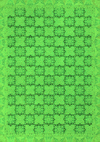 Abstract Green Modern Rug, abs2729grn