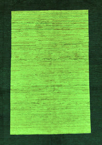 Oriental Green Modern Rug, abs272grn