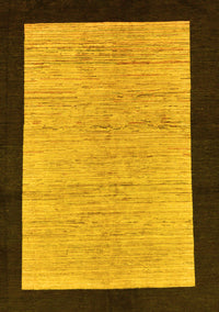 Oriental Yellow Modern Rug, abs272yw