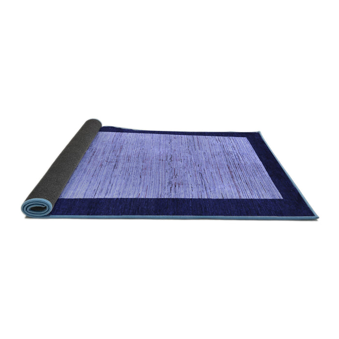 Sideview of Oriental Blue Modern Rug, abs272blu