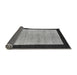 Sideview of Oriental Gray Modern Rug, abs272gry