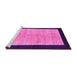 Sideview of Machine Washable Oriental Pink Modern Rug, wshabs272pnk