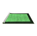 Sideview of Machine Washable Oriental Emerald Green Modern Area Rugs, wshabs272emgrn