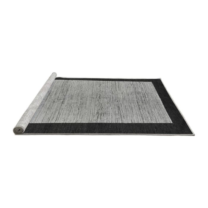 Sideview of Machine Washable Oriental Gray Modern Rug, wshabs272gry