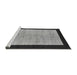 Sideview of Machine Washable Oriental Gray Modern Rug, wshabs272gry