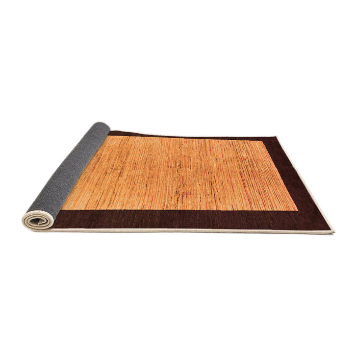 Sideview of Oriental Orange Modern Rug, abs272org