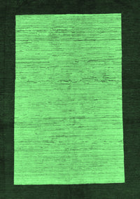 Oriental Emerald Green Modern Rug, abs272emgrn