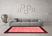 Modern Red Washable Rugs