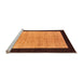 Sideview of Machine Washable Oriental Orange Modern Area Rugs, wshabs272org