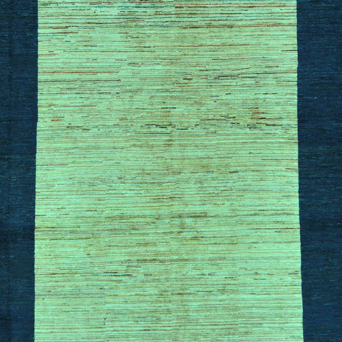 Machine Washable Oriental Turquoise Modern Area Rugs, wshabs272turq