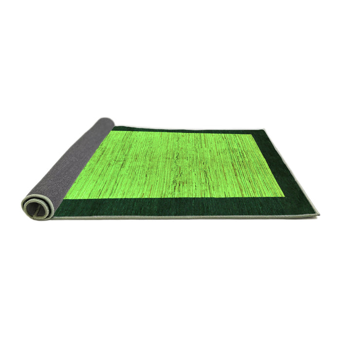 Sideview of Oriental Green Modern Rug, abs272grn