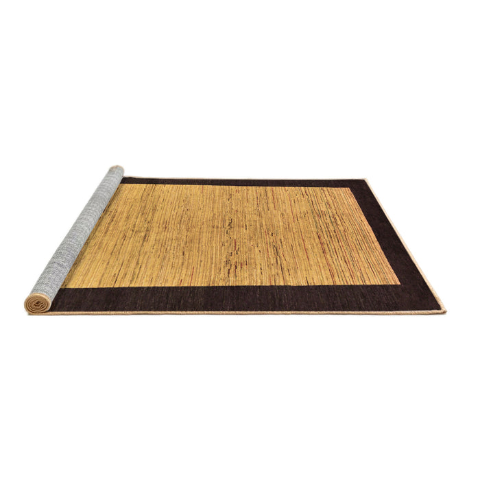 Sideview of Machine Washable Oriental Brown Modern Rug, wshabs272brn