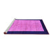 Sideview of Machine Washable Oriental Purple Modern Area Rugs, wshabs272pur