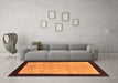 Machine Washable Oriental Orange Modern Area Rugs in a Living Room, wshabs272org