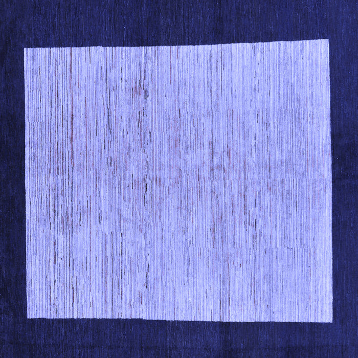 Square Machine Washable Oriental Blue Modern Rug, wshabs272blu