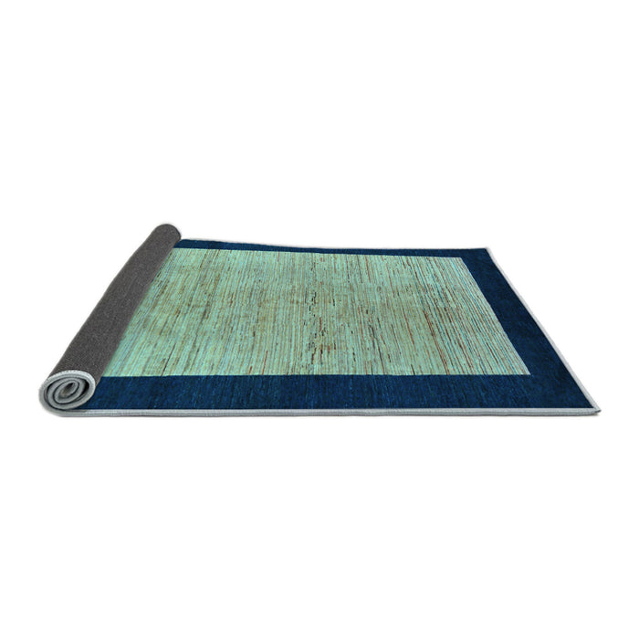 Sideview of Oriental Light Blue Modern Rug, abs272lblu