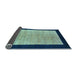 Sideview of Oriental Light Blue Modern Rug, abs272lblu