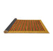 Sideview of Abstract Dark Orange Oriental Rug, abs273