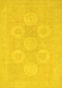 Oriental Yellow Traditional Rug, abs2730yw