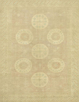 Abstract Metallic Gold Oriental Rug, abs2730