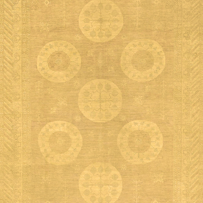 Machine Washable Oriental Brown Traditional Rug, wshabs2730brn