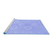 Sideview of Machine Washable Oriental Blue Traditional Rug, wshabs2730blu